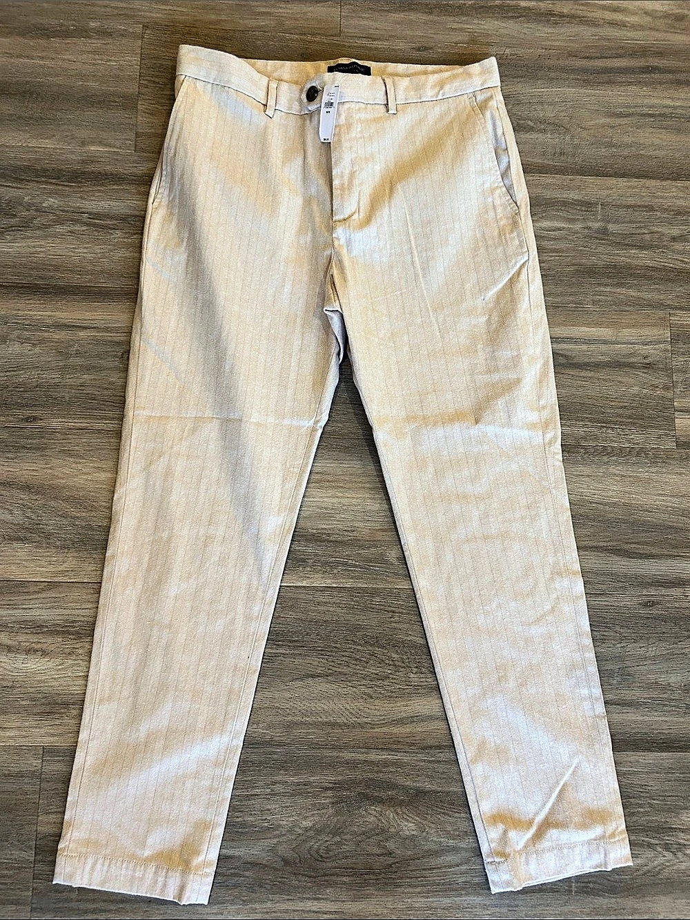 Banana Republic 32x32 slim tapered fit Pants Beige Cream NWT